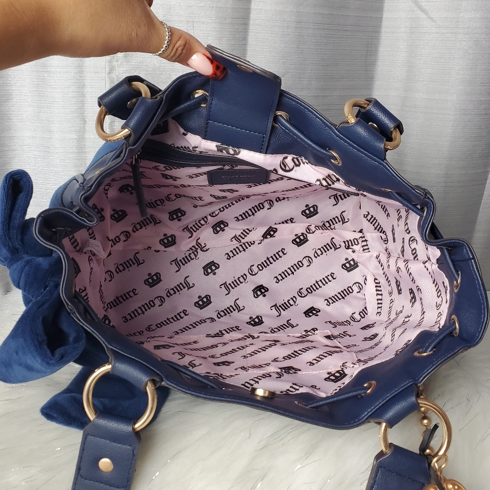 JUICY COUTURE Regal Blue The Key To Juicy Daydreamer Tote Bag - Picture 4 of 8